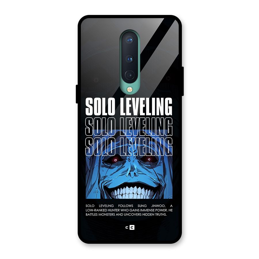 Solo Leveling Typo Glass Back Case for OnePlus 8