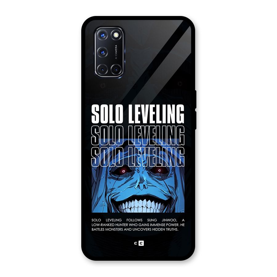 Solo Leveling Typo Glass Back Case for Oppo A52