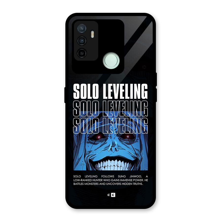 Solo Leveling Typo Glass Back Case for Oppo A53
