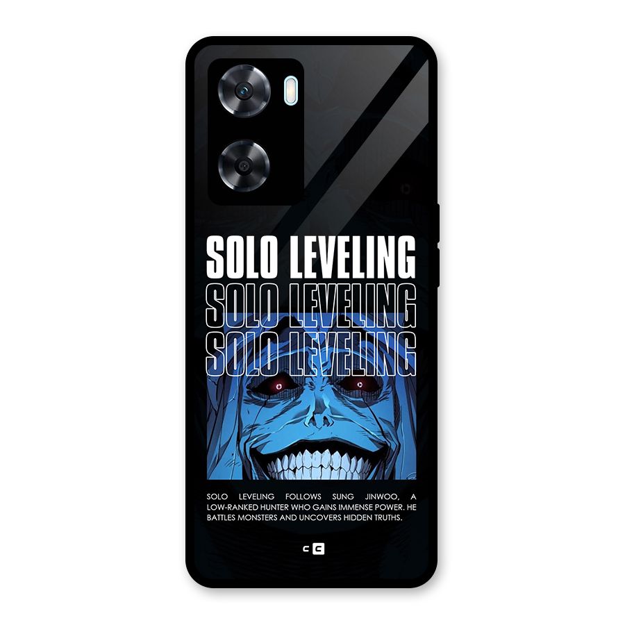 Solo Leveling Typo Glass Back Case for Oppo A77
