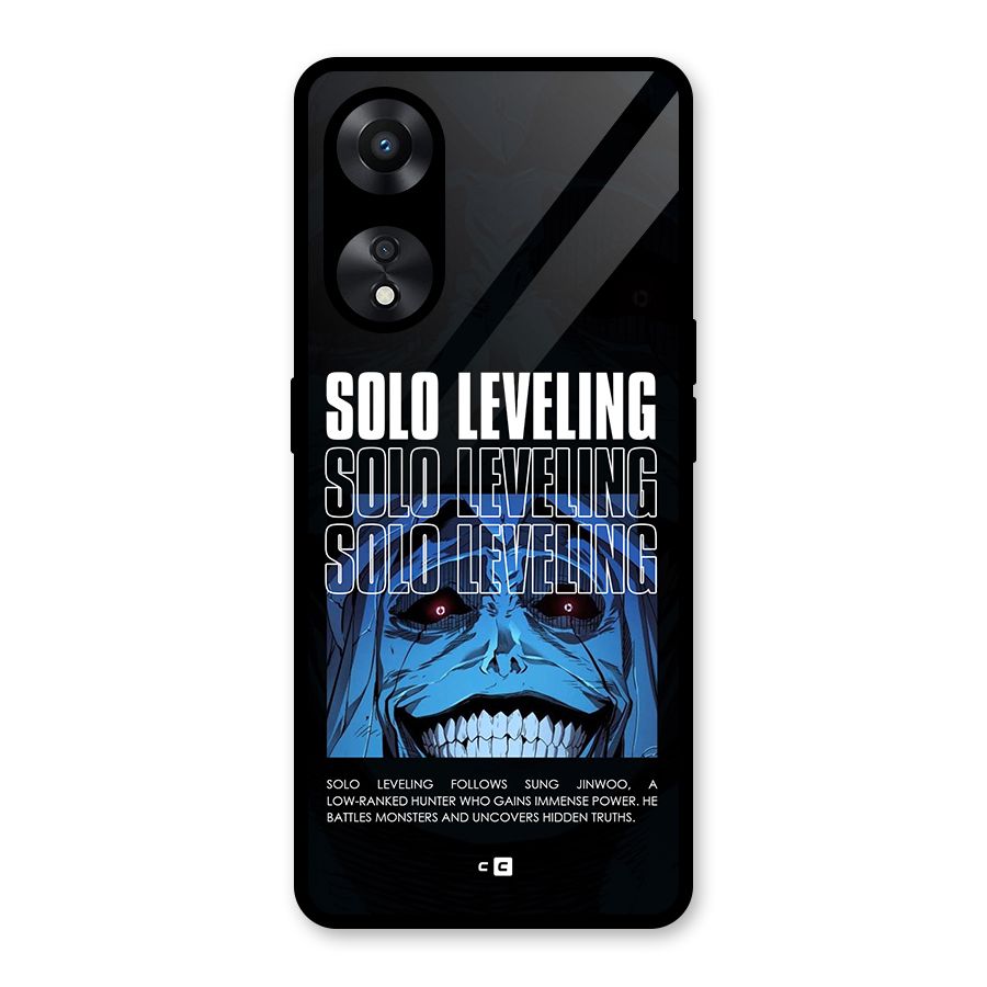 Solo Leveling Typo Glass Back Case for Oppo A78