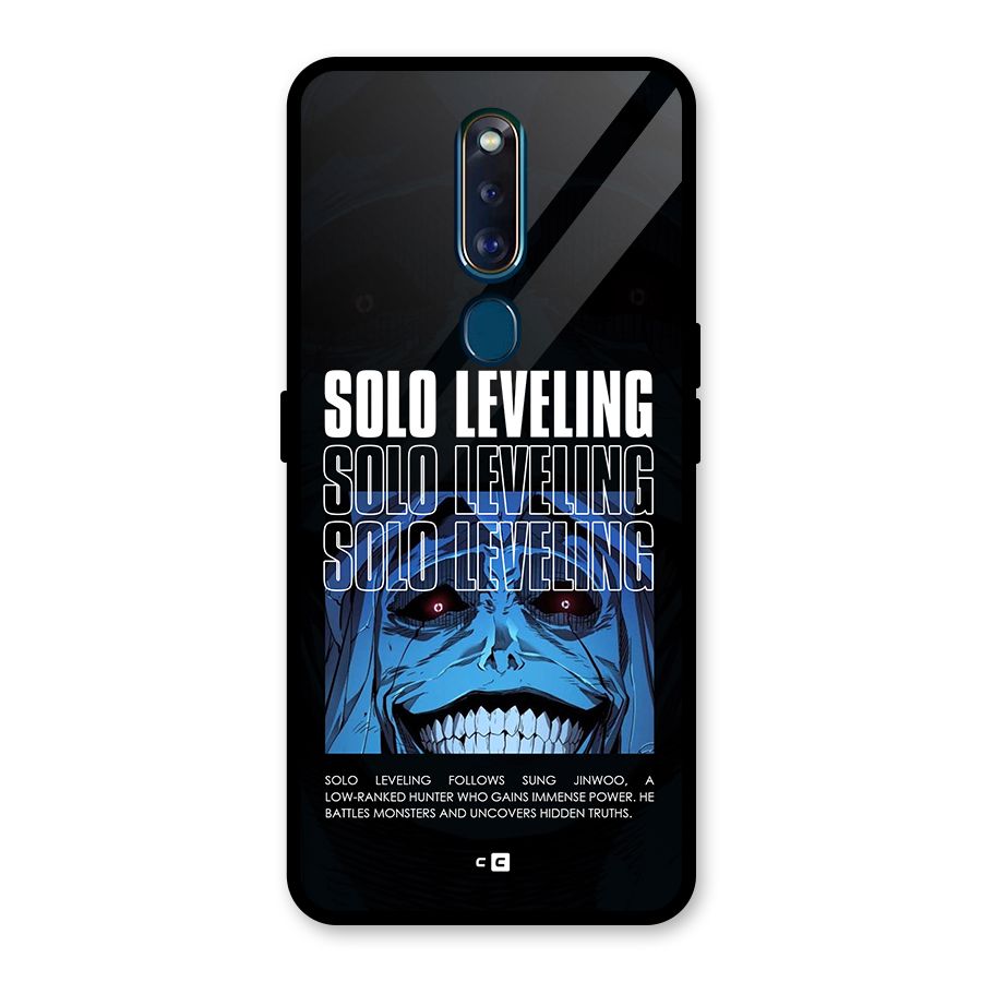 Solo Leveling Typo Glass Back Case for Oppo F11 Pro