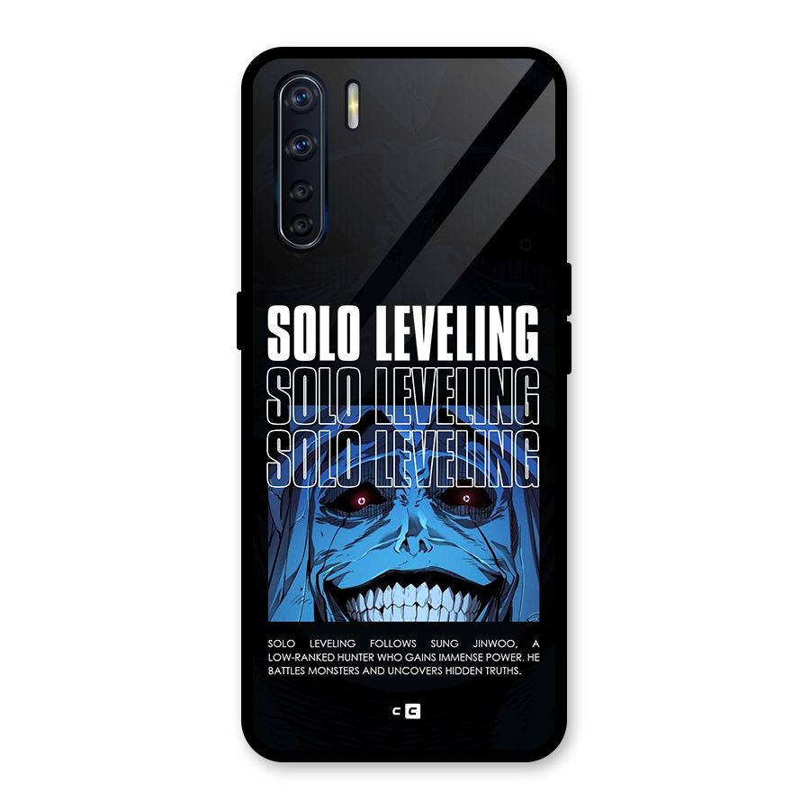 Solo Leveling Typo Glass Back Case for Oppo F15