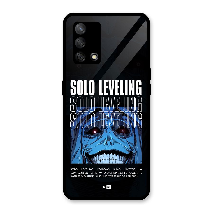 Solo Leveling Typo Glass Back Case for Oppo F19