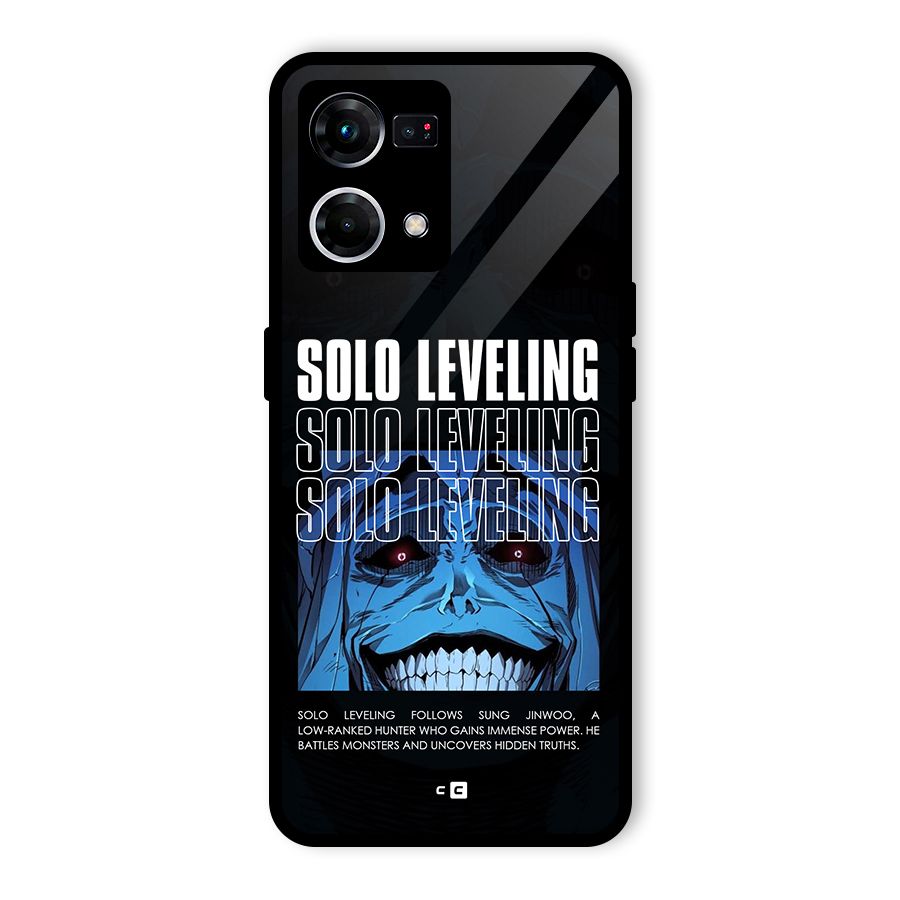 Solo Leveling Typo Glass Back Case for Oppo F21 Pro 4G