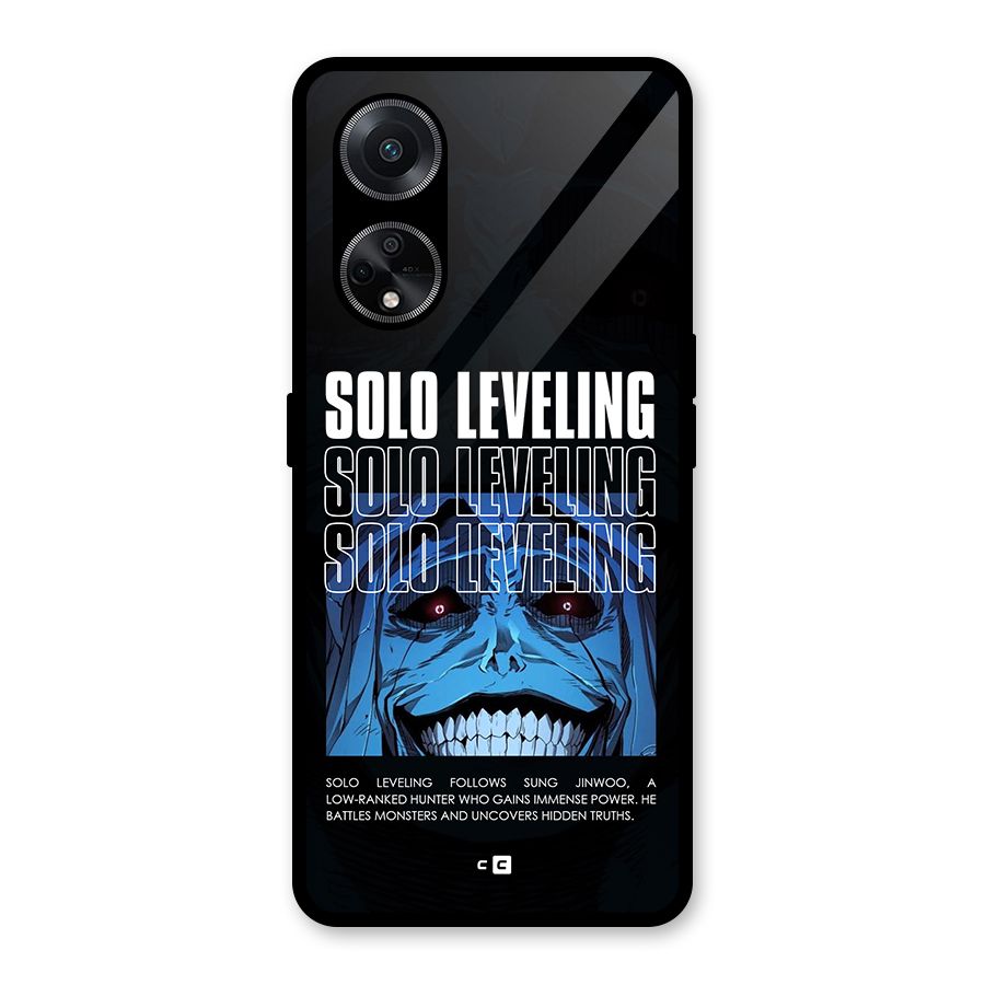 Solo Leveling Typo Glass Back Case for Oppo F23
