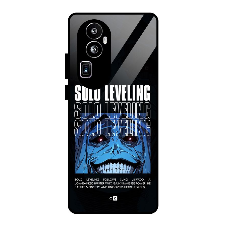 Solo Leveling Typo Glass Back Case for Oppo Reno10 Pro Plus