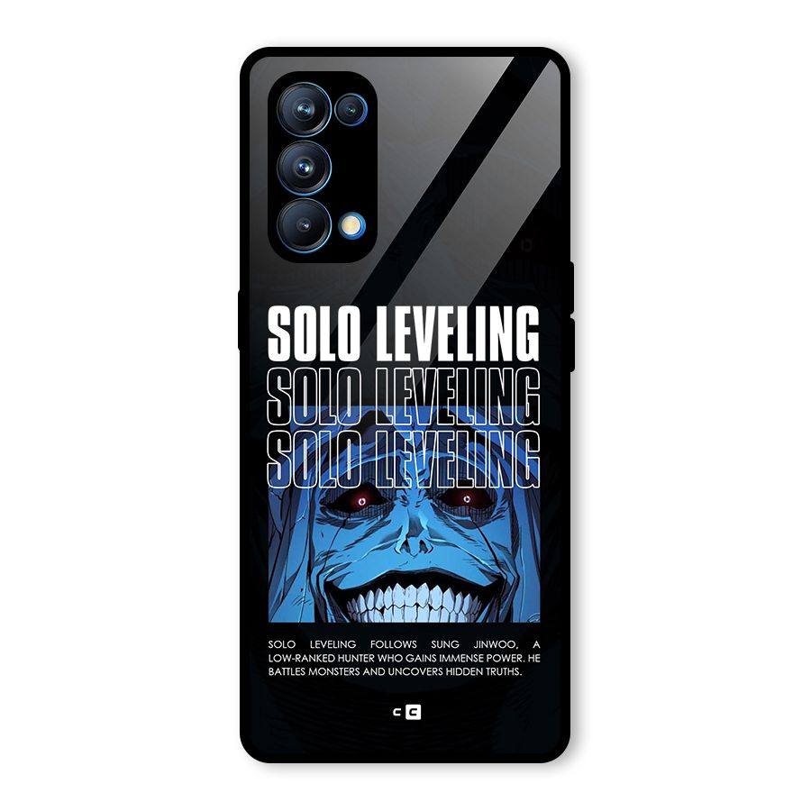 Solo Leveling Typo Glass Back Case for Oppo Reno5 Pro 5G