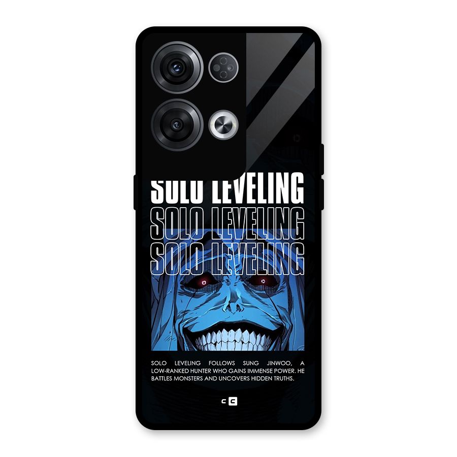 Solo Leveling Typo Glass Back Case for Oppo Reno8 Pro 5G