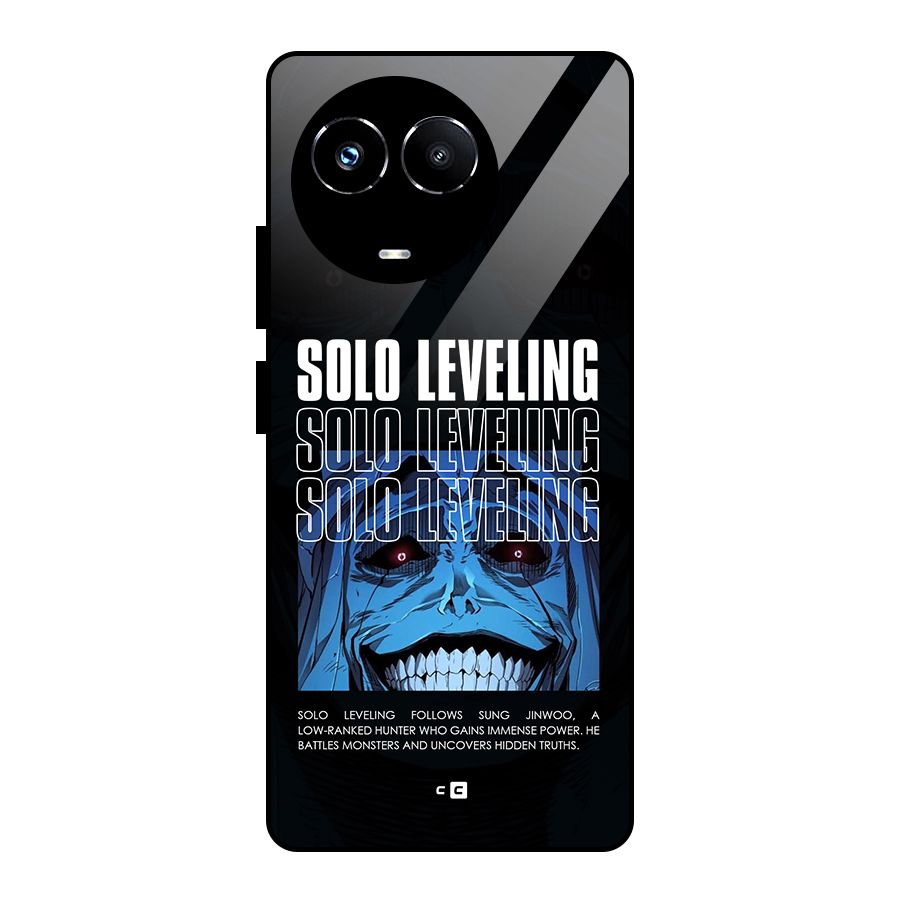 Solo Leveling Typo Glass Back Case for Realme 11X