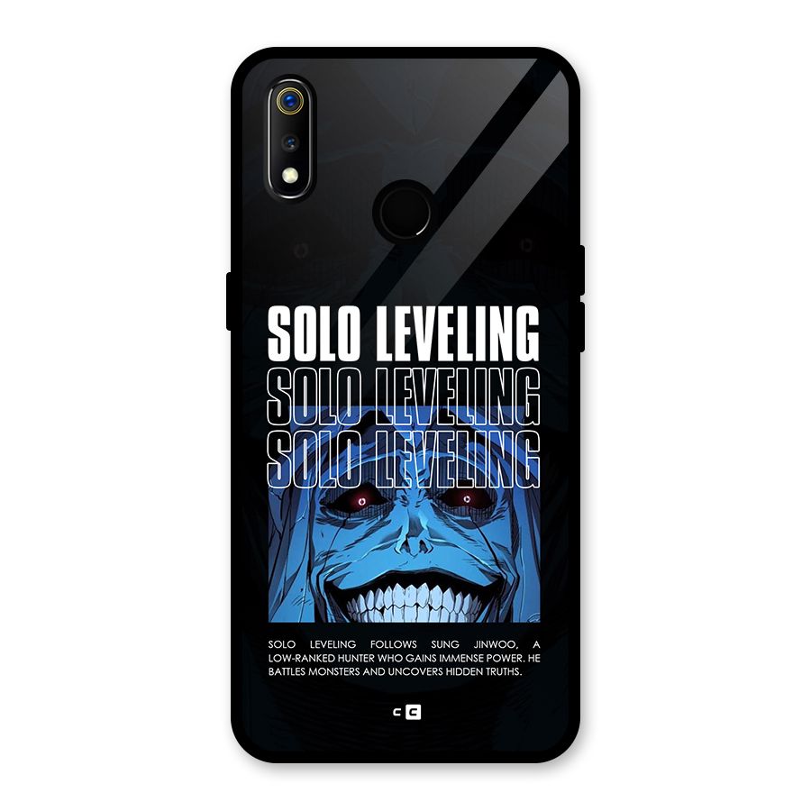Solo Leveling Typo Glass Back Case for Realme 3i