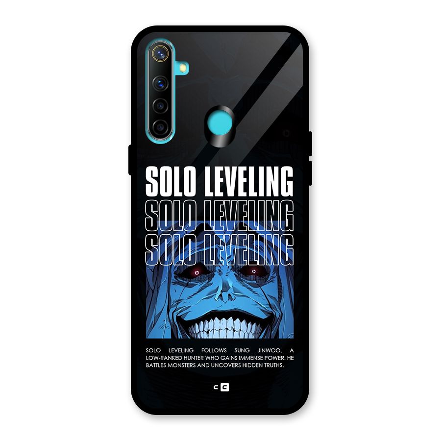Solo Leveling Typo Glass Back Case for Realme 5i