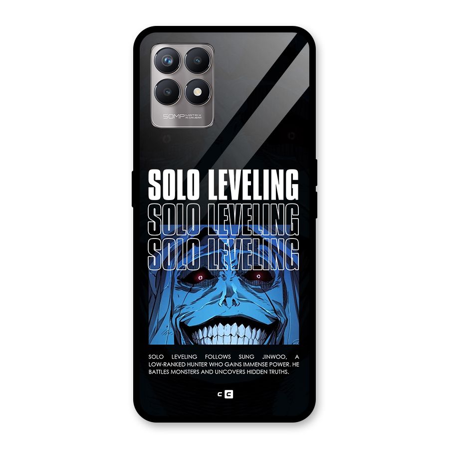 Solo Leveling Typo Glass Back Case for Realme 8i