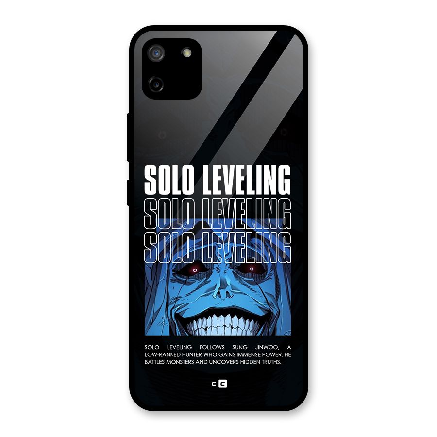 Solo Leveling Typo Glass Back Case for Realme C11