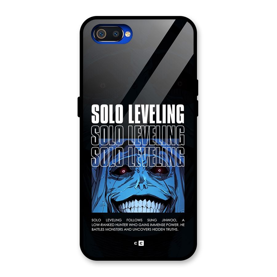 Solo Leveling Typo Glass Back Case for Realme C2