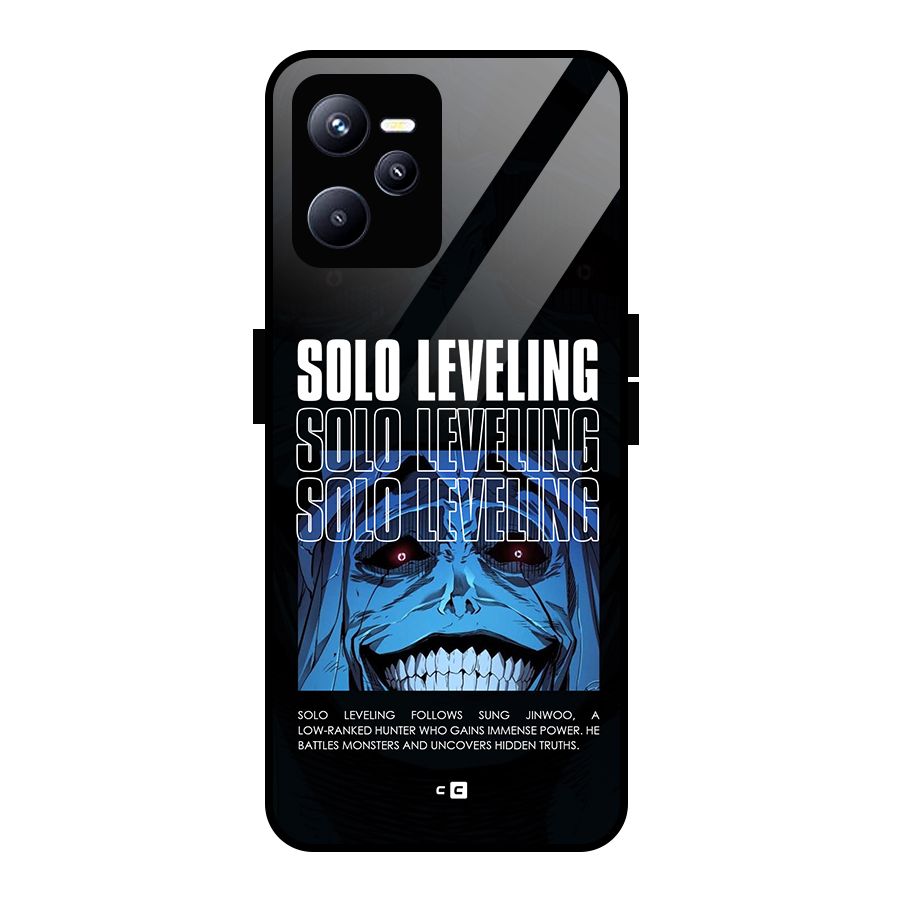 Solo Leveling Typo Glass Back Case for Realme C35