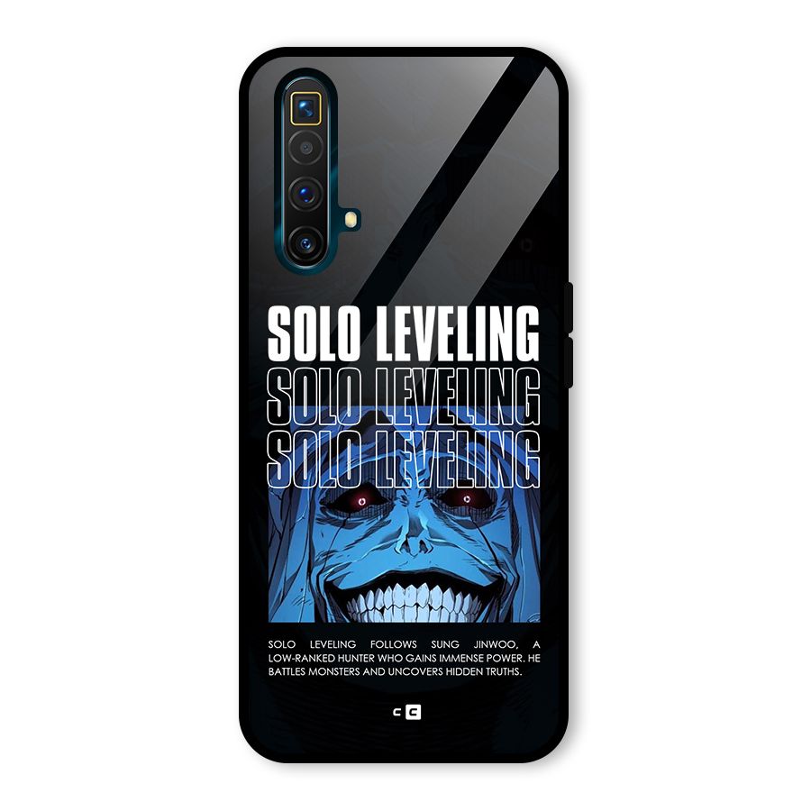Solo Leveling Typo Glass Back Case for Realme X3