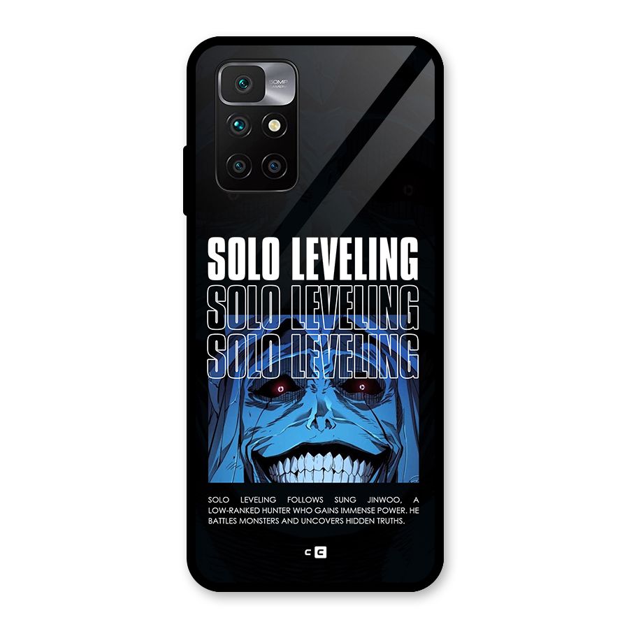 Solo Leveling Typo Glass Back Case for Redmi 10 Prime