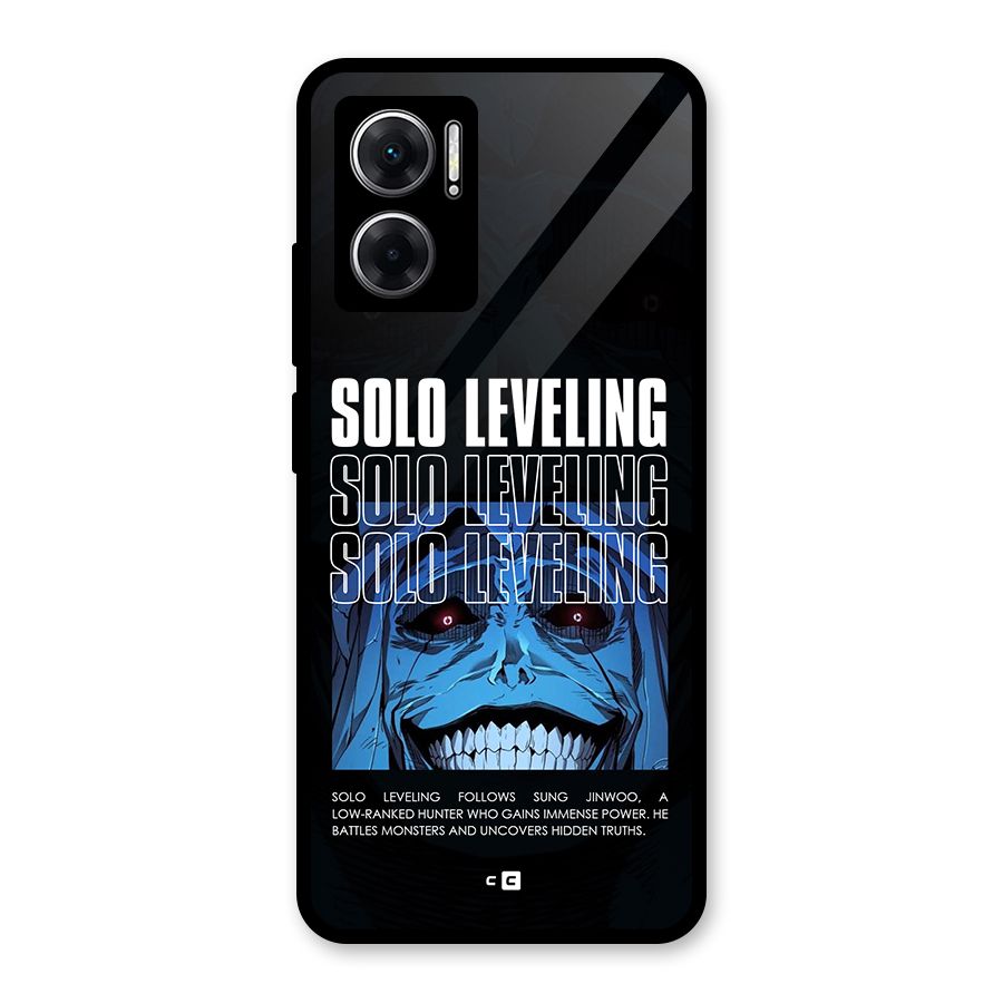 Solo Leveling Typo Glass Back Case for Redmi 11 Prime 5G