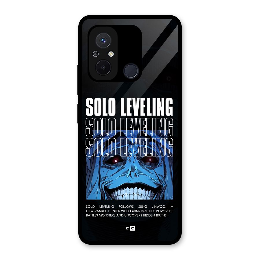 Solo Leveling Typo Glass Back Case for Redmi 12C