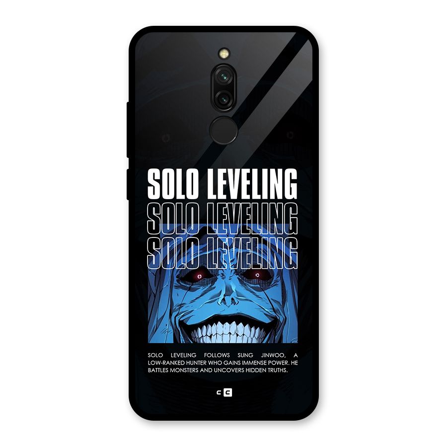 Solo Leveling Typo Glass Back Case for Redmi 8