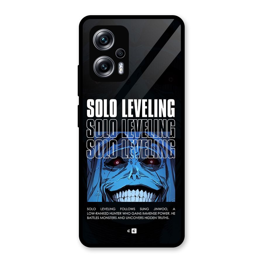 Solo Leveling Typo Glass Back Case for Redmi K50i
