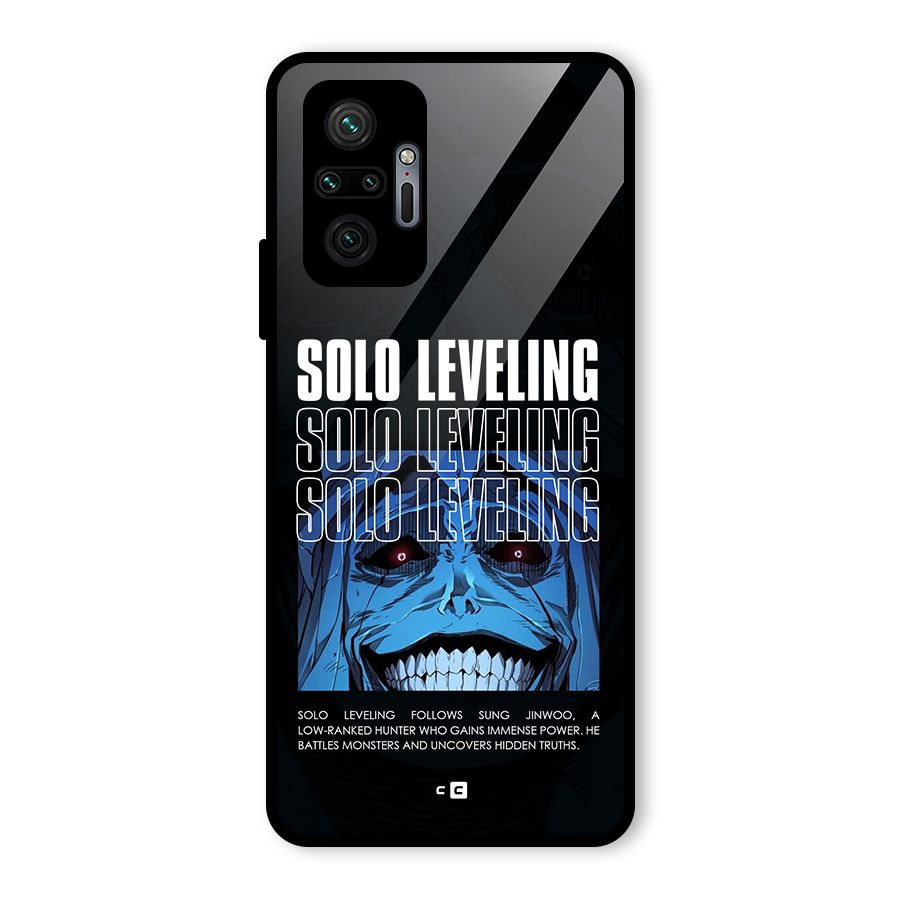 Solo Leveling Typo Glass Back Case for Redmi Note 10 Pro Max