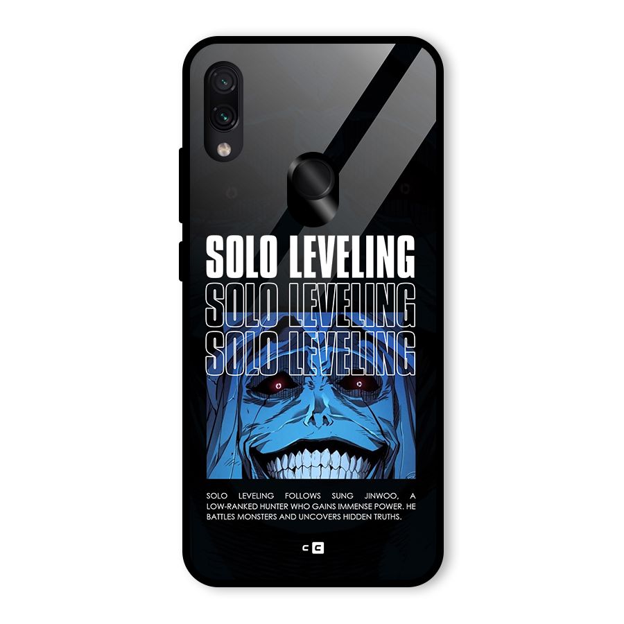 Solo Leveling Typo Glass Back Case for Redmi Note 7S
