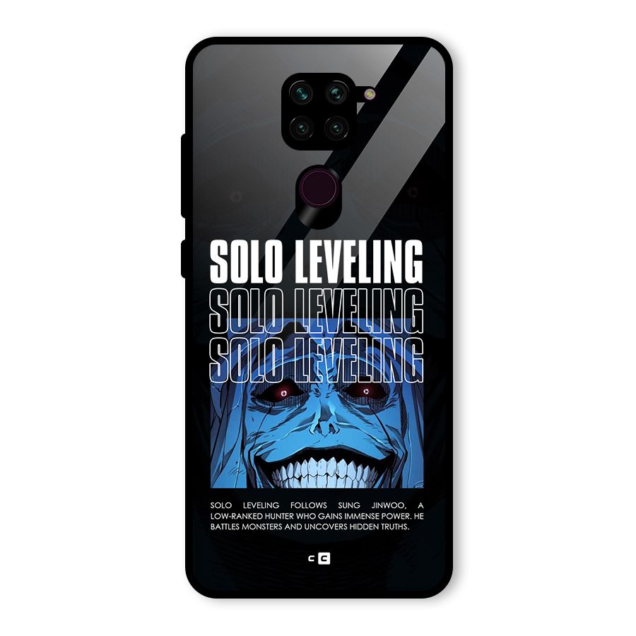Solo Leveling Typo Glass Back Case for Redmi Note 9