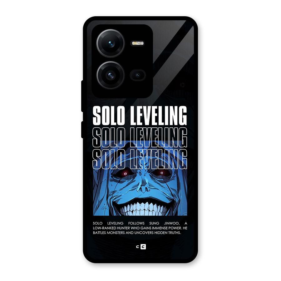 Solo Leveling Typo Glass Back Case for Vivo V25