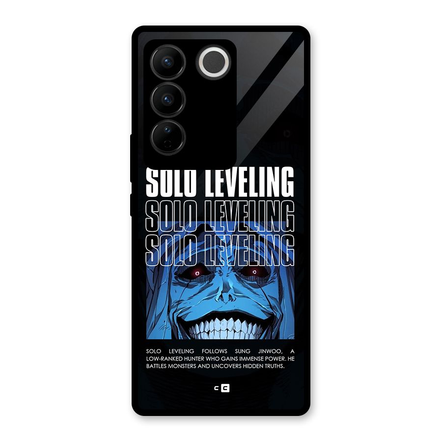 Solo Leveling Typo Glass Back Case for Vivo V27