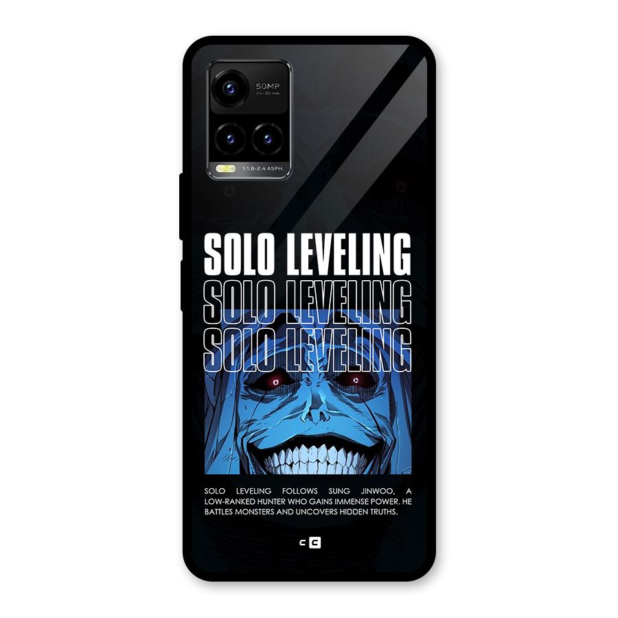 Solo Leveling Typo Glass Back Case for Vivo Y21G