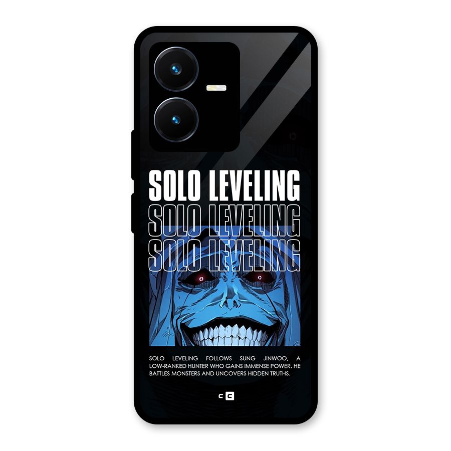 Solo Leveling Typo Glass Back Case for Vivo Y22