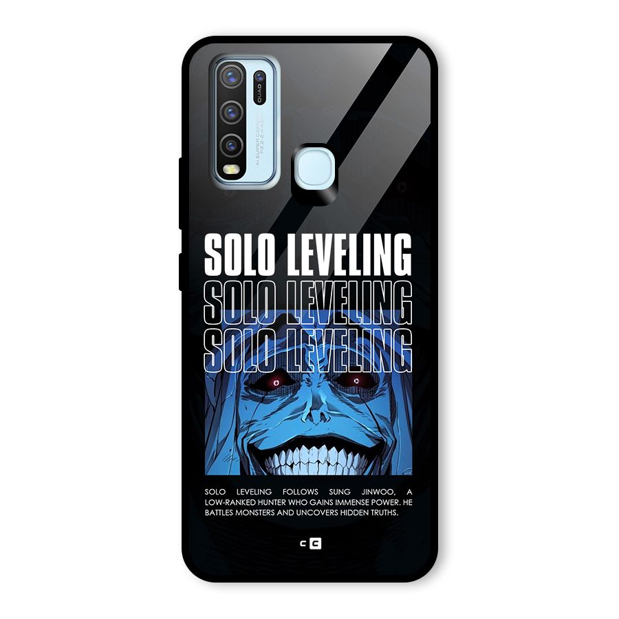 Solo Leveling Typo Glass Back Case for Vivo Y30