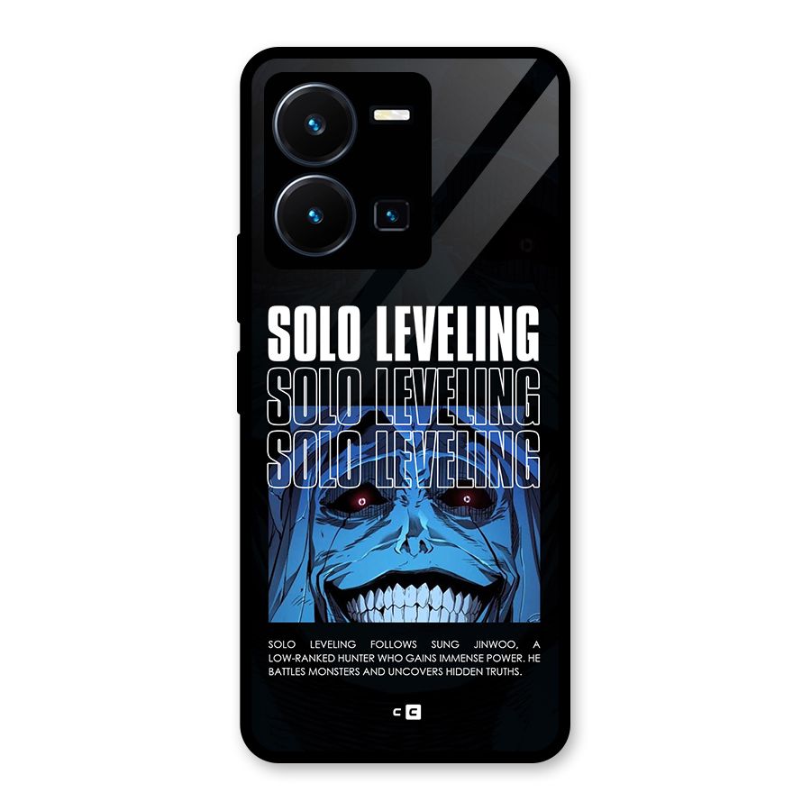Solo Leveling Typo Glass Back Case for Vivo Y35