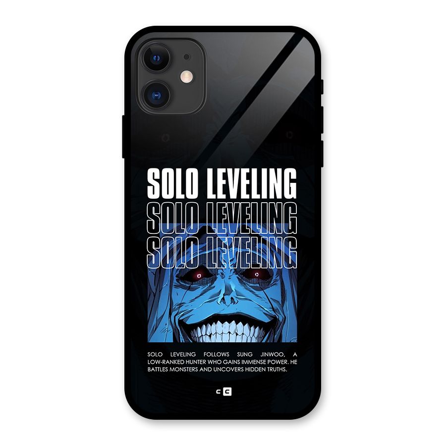 Solo Leveling Typo Glass Back Case for iPhone 11