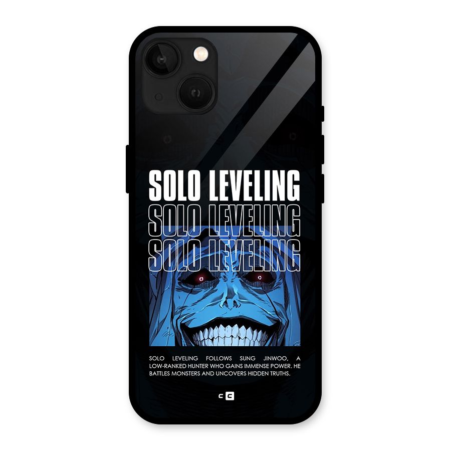 Solo Leveling Typo Glass Back Case for iPhone 13