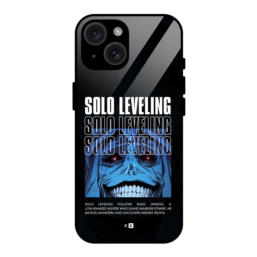Solo Leveling Typo Glass Back Case for iPhone 15