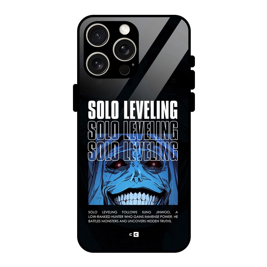 Solo Leveling Typo Glass Back Case for iPhone 15 Pro Max