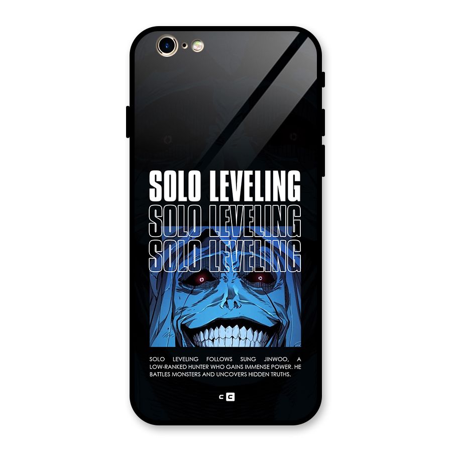 Solo Leveling Typo Glass Back Case for iPhone 6 6S