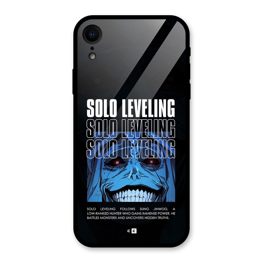 Solo Leveling Typo Glass Back Case for iPhone XR