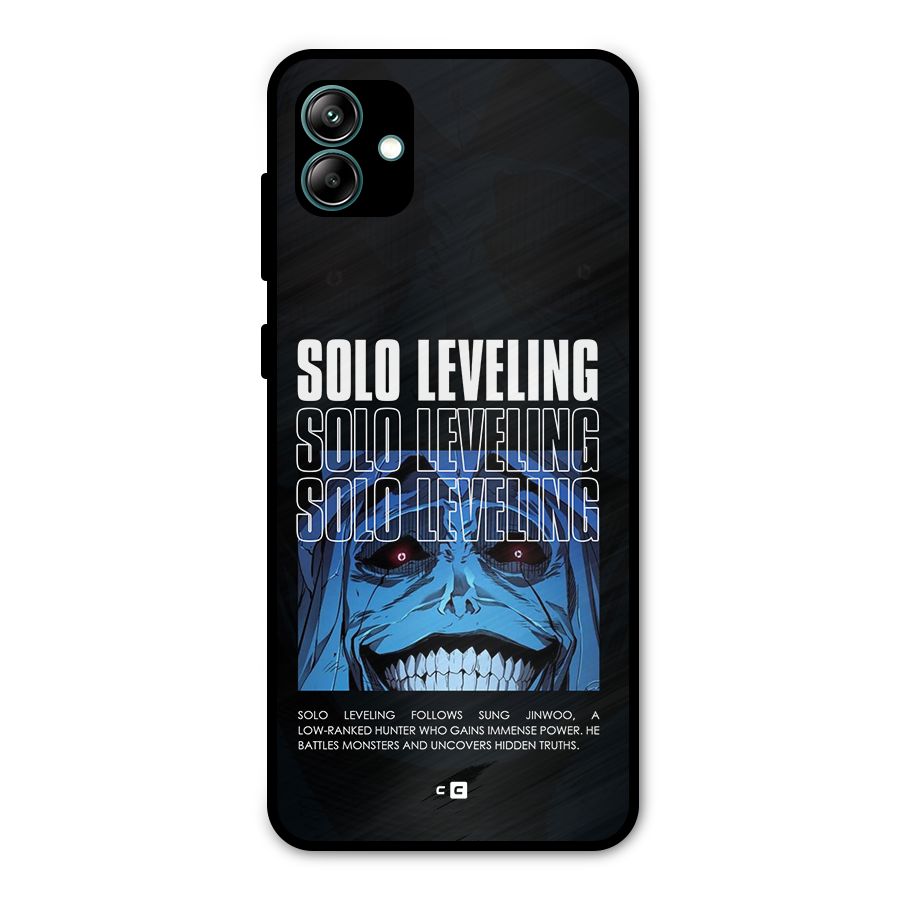 Solo Leveling Typo Metal Back Case for Galaxy A04
