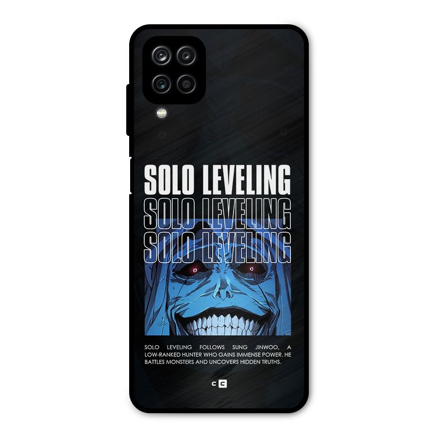 Solo Leveling Typo Metal Back Case for Galaxy A12