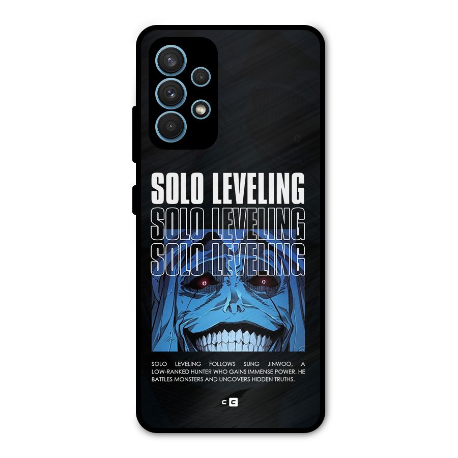 Solo Leveling Typo Metal Back Case for Galaxy A32