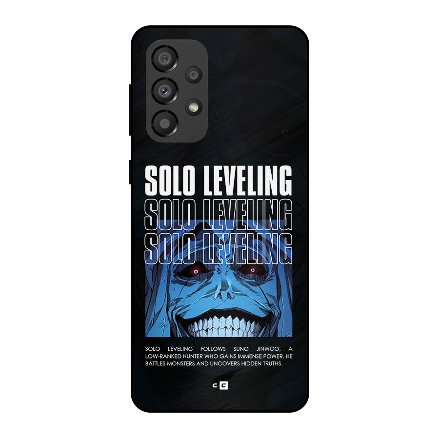 Solo Leveling Typo Metal Back Case for Galaxy A33 5G