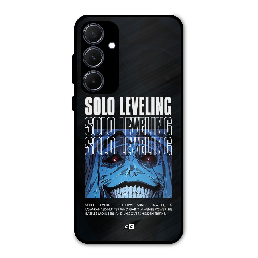 Solo Leveling Typo Metal Back Case for Galaxy A35