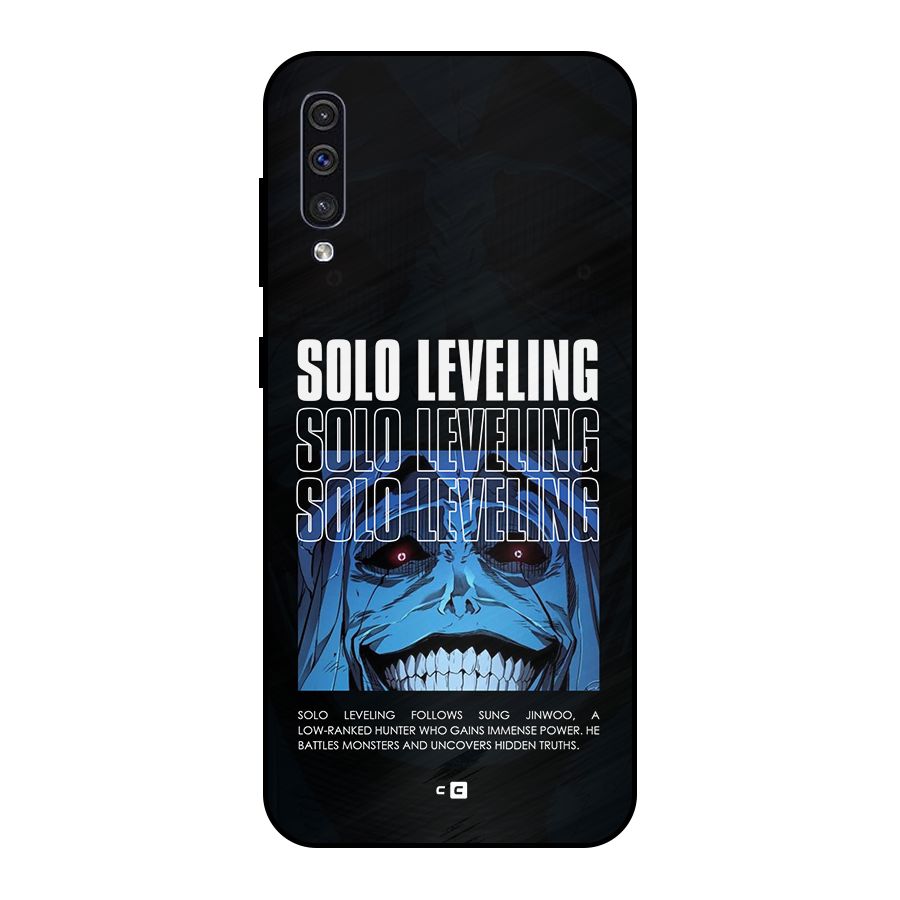 Solo Leveling Typo Metal Back Case for Galaxy A50