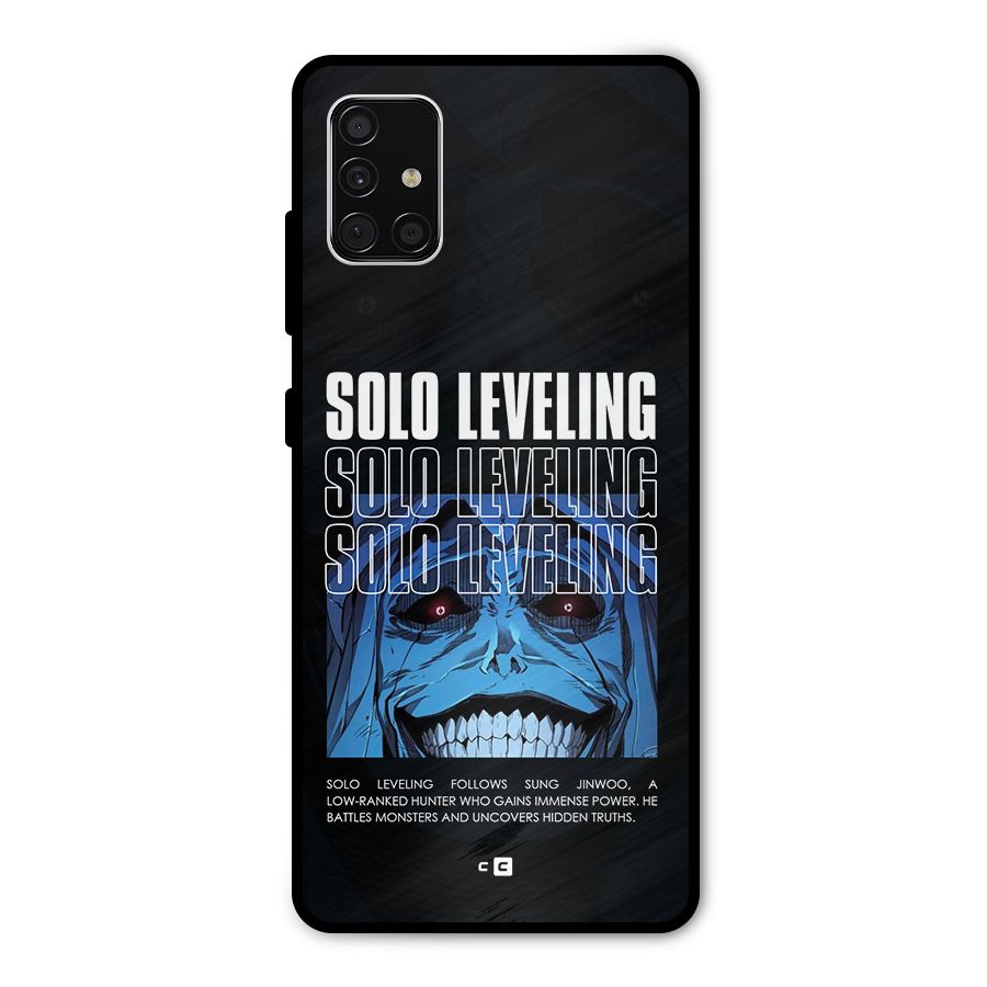 Solo Leveling Typo Metal Back Case for Galaxy A51