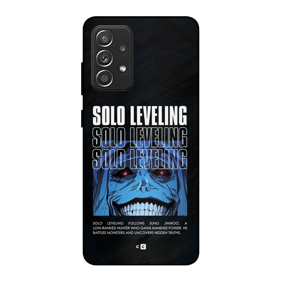 Solo Leveling Typo Metal Back Case for Galaxy A52