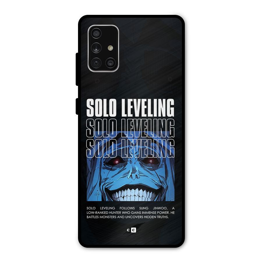 Solo Leveling Typo Metal Back Case for Galaxy A71